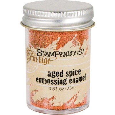 STAMPENDOUS: Frantage poudre à embosser spécialisée couleur "Aged Spice" (.72oz)